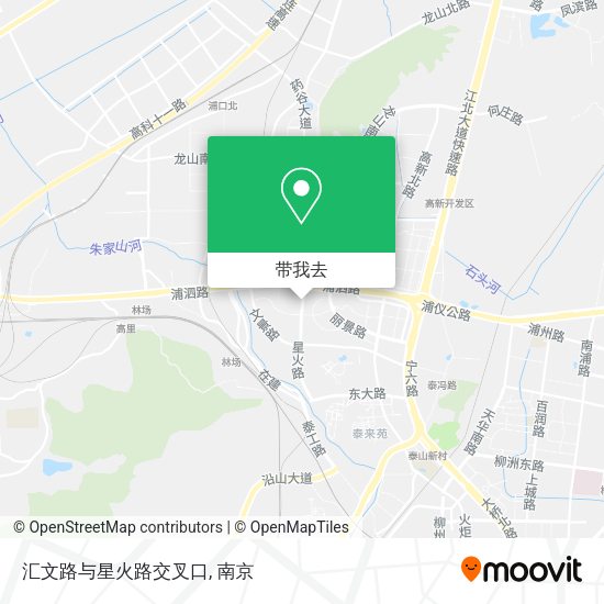 汇文路与星火路交叉口地图