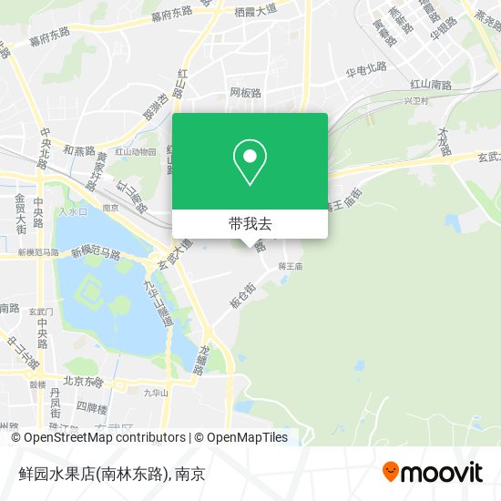 鲜园水果店(南林东路)地图