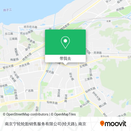 南京宁轮轮胎销售服务有限公司(经天路)地图