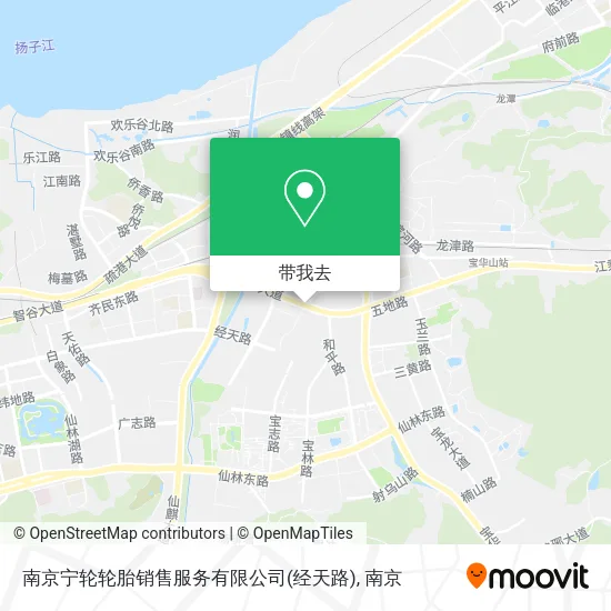 南京宁轮轮胎销售服务有限公司(经天路)地图