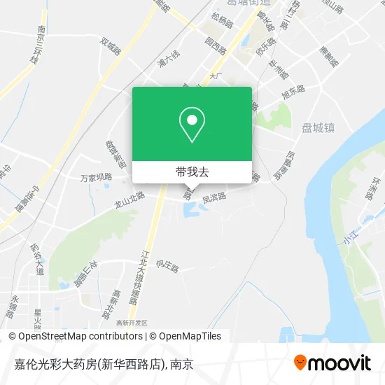 嘉伦光彩大药房(新华西路店)地图
