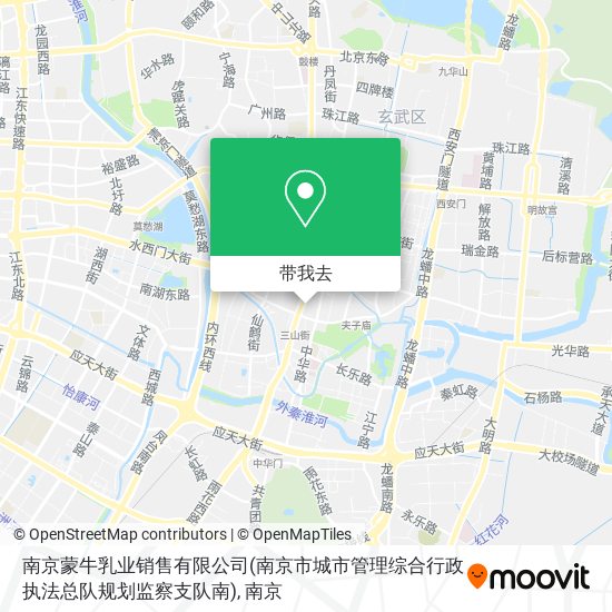南京蒙牛乳业销售有限公司(南京市城市管理综合行政执法总队规划监察支队南)地图