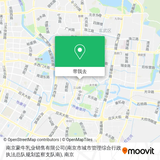 南京蒙牛乳业销售有限公司(南京市城市管理综合行政执法总队规划监察支队南)地图
