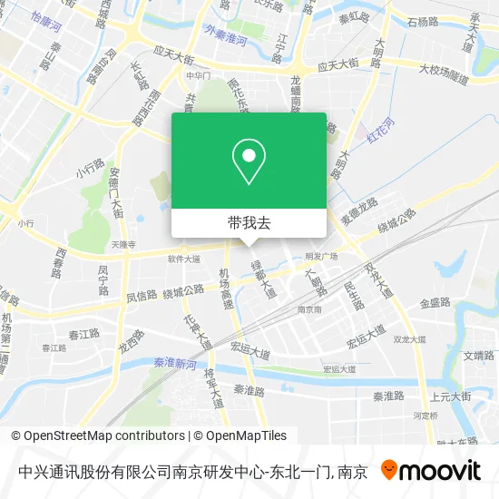 中兴通讯股份有限公司南京研发中心-东北一门地图