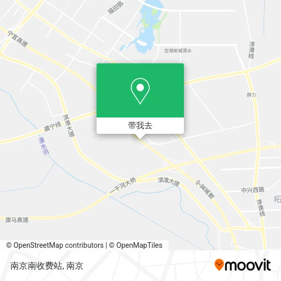 南京南收费站地图