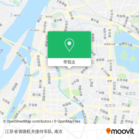 江苏省省级机关接待车队地图