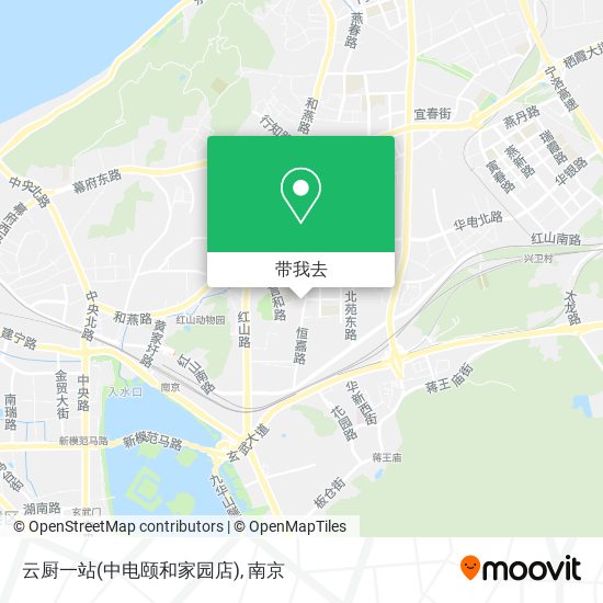 云厨一站(中电颐和家园店)地图