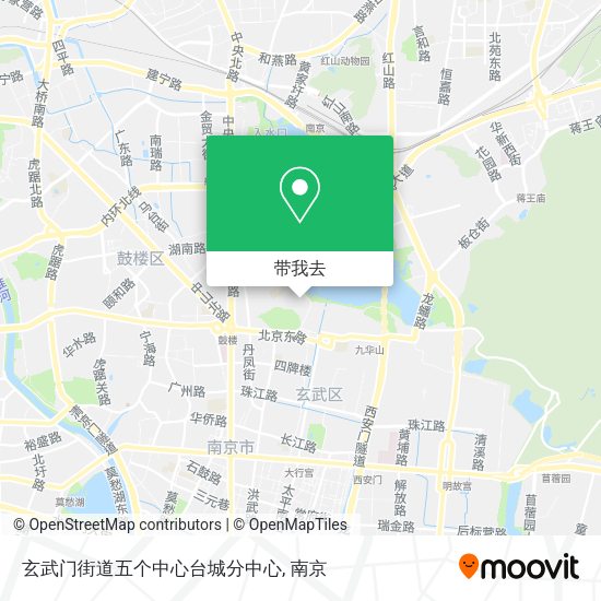 玄武门街道五个中心台城分中心地图
