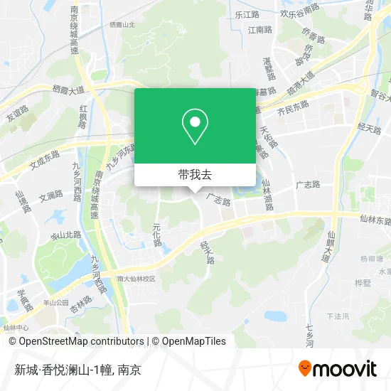 新城·香悦澜山-1幢地图