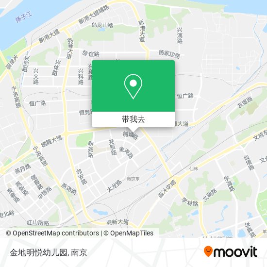 金地明悦幼儿园地图