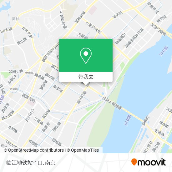 临江地铁站-1口地图