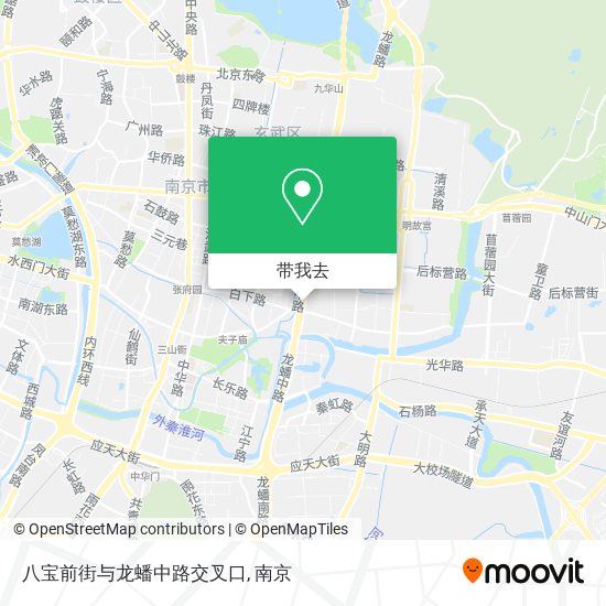 八宝前街与龙蟠中路交叉口地图