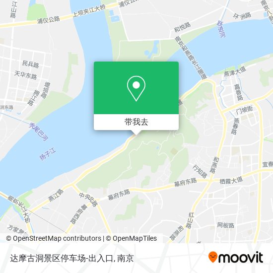 达摩古洞景区停车场-出入口地图