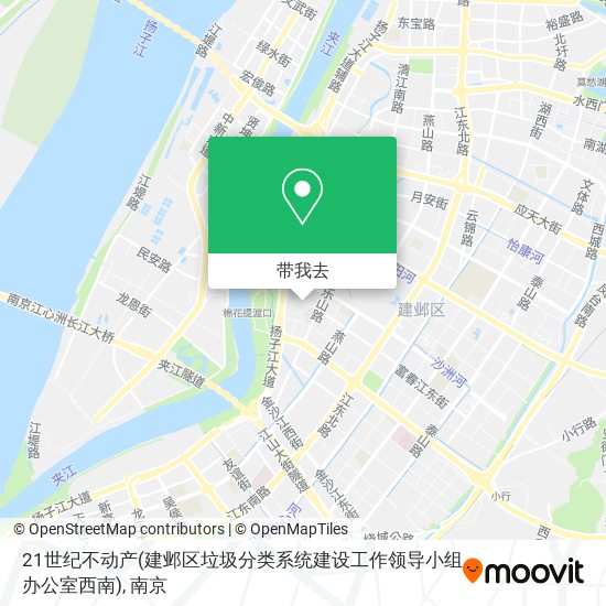 21世纪不动产(建邺区垃圾分类系统建设工作领导小组办公室西南)地图