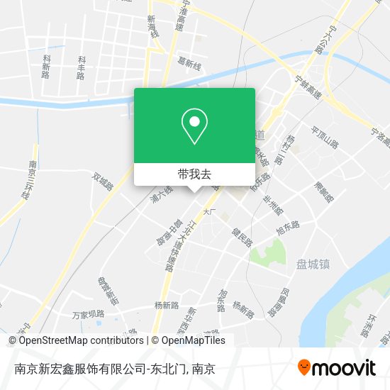 南京新宏鑫服饰有限公司-东北门地图