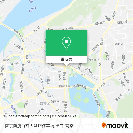 南京商厦白宫大酒店停车场-出口地图