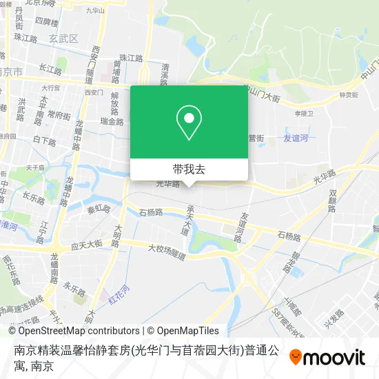 南京精装温馨怡静套房(光华门与苜蓿园大街)普通公寓地图