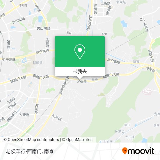老侯车行-西南门地图