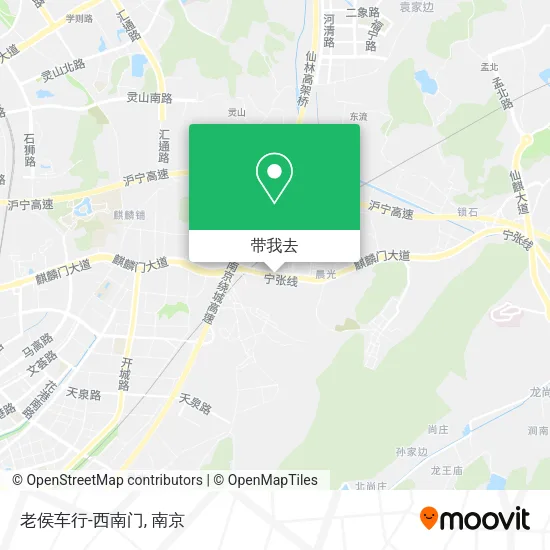 老侯车行-西南门地图