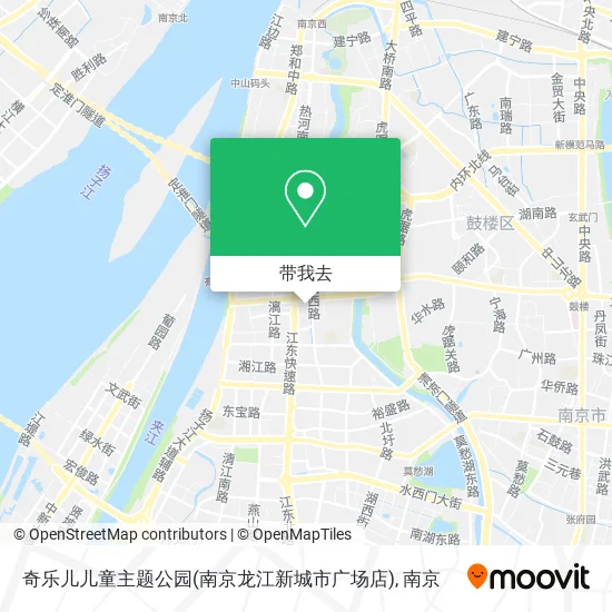奇乐儿儿童主题公园(南京龙江新城市广场店)地图
