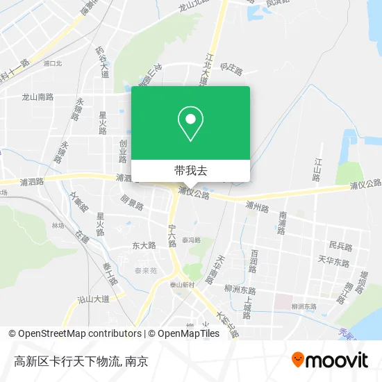 高新区卡行天下物流地图