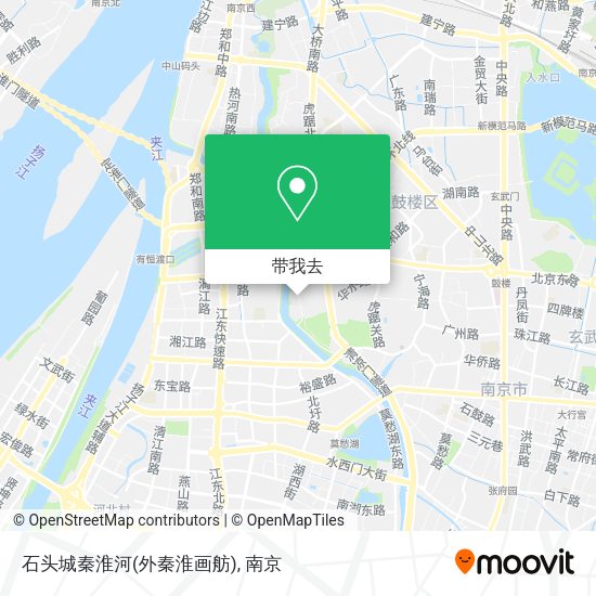 石头城秦淮河(外秦淮画舫)地图