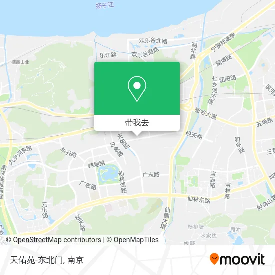 天佑苑-东北门地图