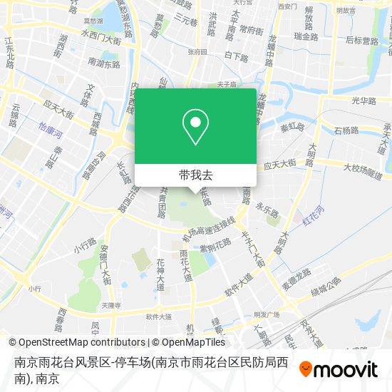 南京雨花台风景区-停车场(南京市雨花台区民防局西南)地图
