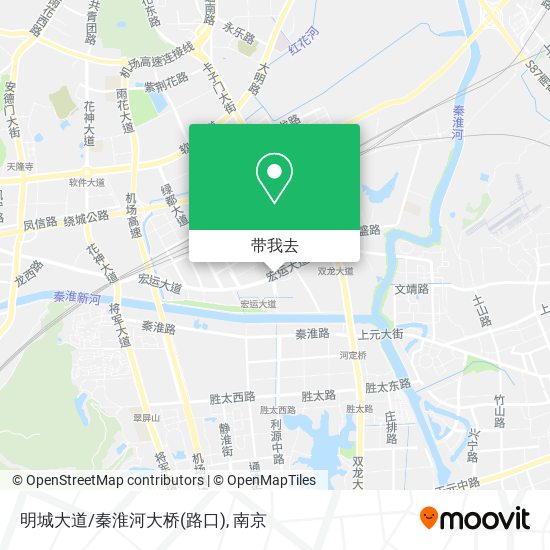 明城大道/秦淮河大桥(路口)地图