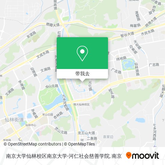 南京大学仙林校区南京大学-河仁社会慈善学院地图