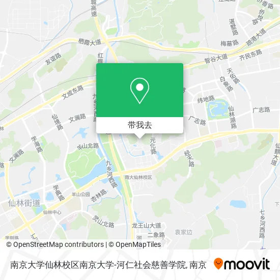 南京大学仙林校区南京大学-河仁社会慈善学院地图