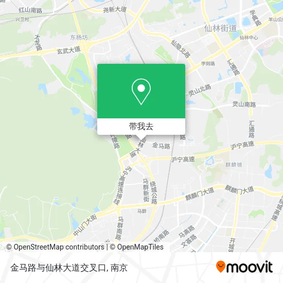 金马路与仙林大道交叉口地图