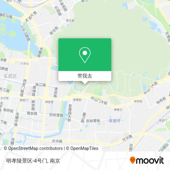 明孝陵景区-4号门地图