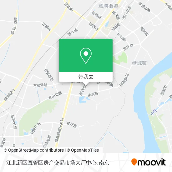 江北新区直管区房产交易市场大厂中心地图