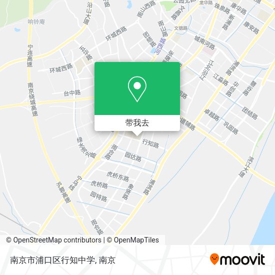 南京市浦口区行知中学地图