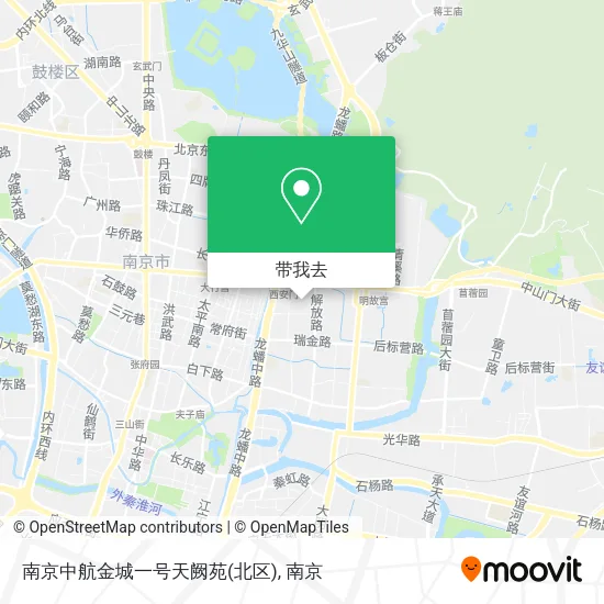 南京中航金城一号天阙苑(北区)地图