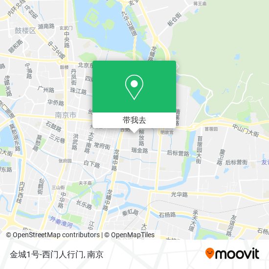 金城1号-西门人行门地图
