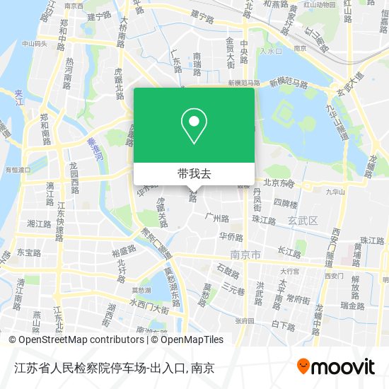 江苏省人民检察院停车场-出入口地图