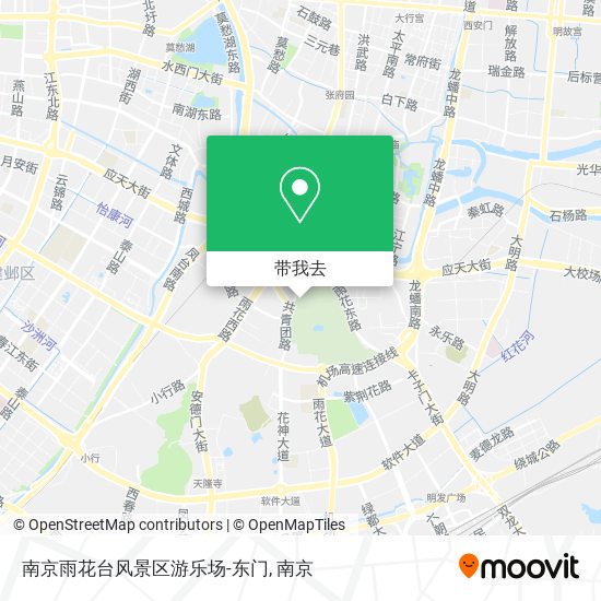 南京雨花台风景区游乐场-东门地图