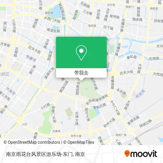南京雨花台风景区游乐场-东门地图
