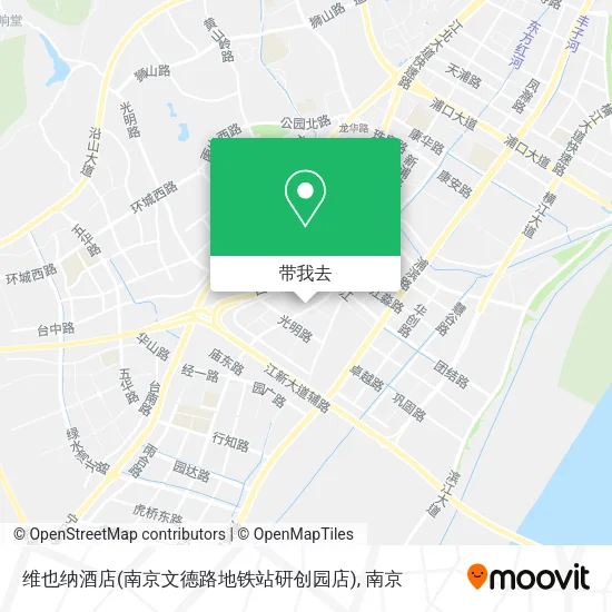 维也纳酒店(南京文德路地铁站研创园店)地图