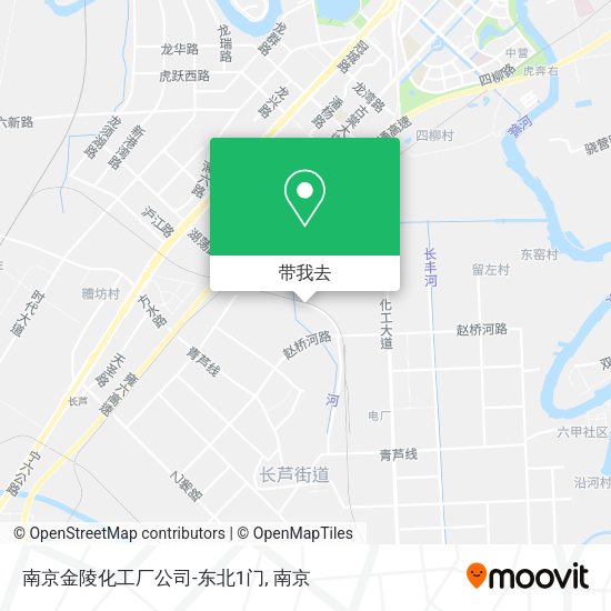 南京金陵化工厂公司-东北1门地图