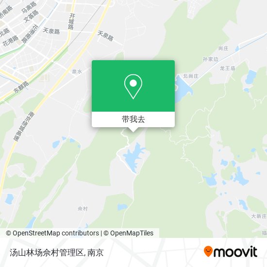 汤山林场佘村管理区地图