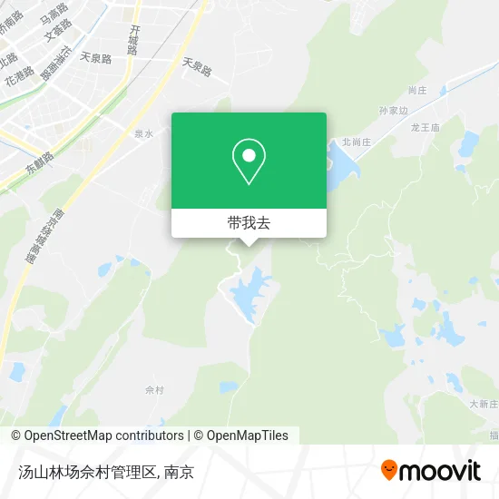 汤山林场佘村管理区地图