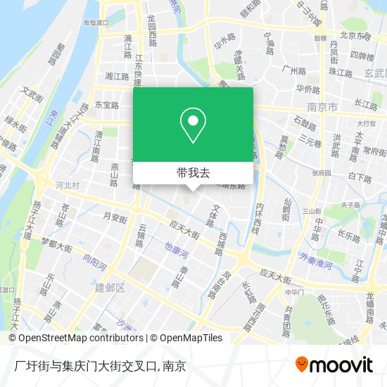 厂圩街与集庆门大街交叉口地图