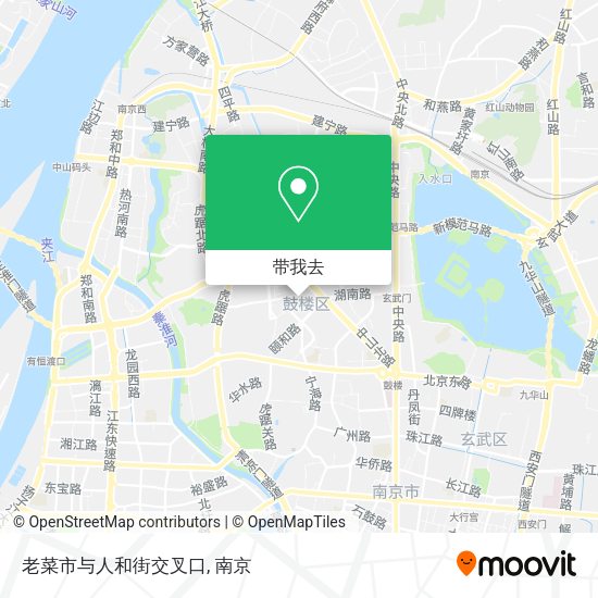 老菜市与人和街交叉口地图