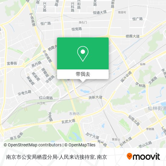 南京市公安局栖霞分局-人民来访接待室地图