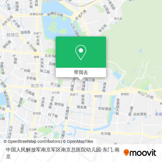 中国人民解放军南京军区南京总医院幼儿园-东门地图