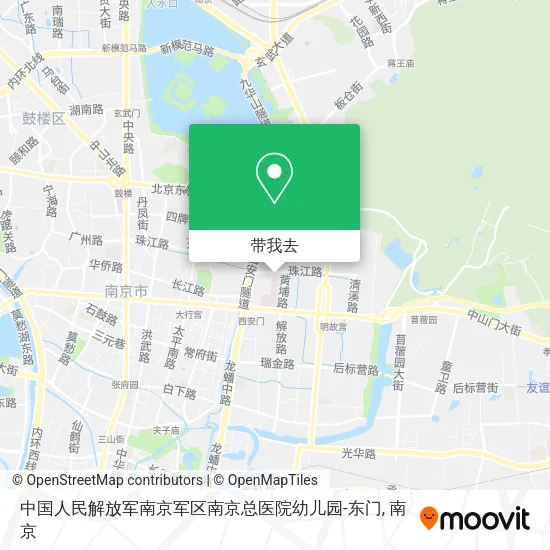 中国人民解放军南京军区南京总医院幼儿园-东门地图