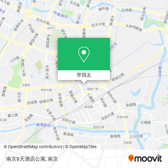 南京8天酒店公寓地图